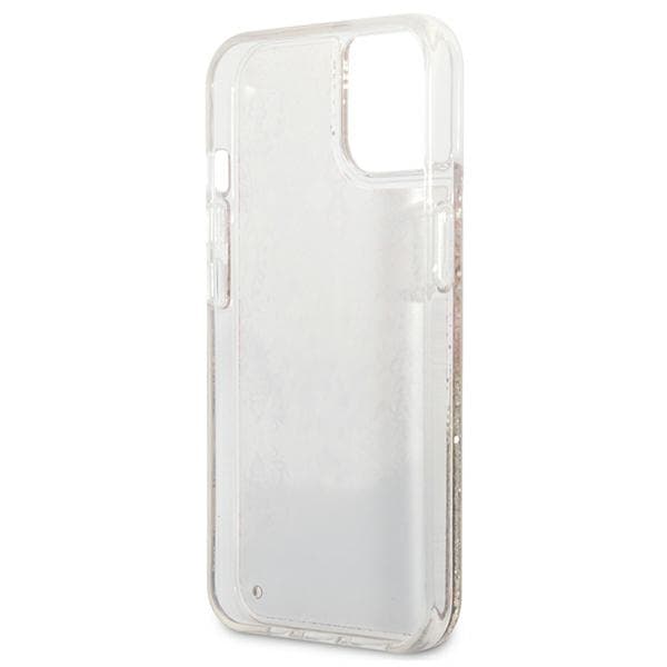 Guess Liquid Glitter Paisley - iPhone 13 mini-skal (guld)