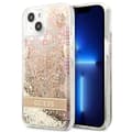 Miniatyrbild 1 av 8: Guess Liquid Glitter Paisley - iPhone 13 mini-skal (guld)