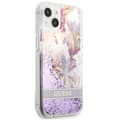 Miniatyrbillede 4 af 8: Guess Liquid Glitter Flower - iPhone 13 mini cover (lilla)