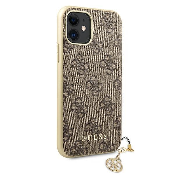 Guess 4G Charms Kollektion - iPhone 11 Etui (Brun)