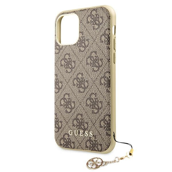 Guess 4G Charms Kollektion - iPhone 11 Etui (Brun)