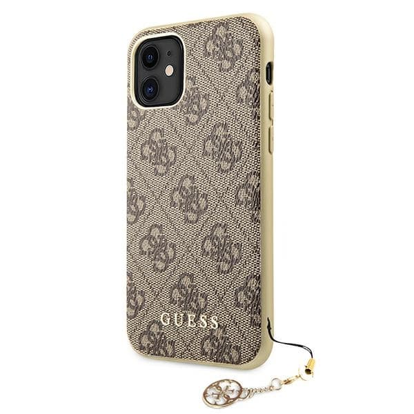 Guess 4G Charms Kollektion - iPhone 11 Etui (Brun)