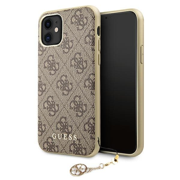 Guess 4G Charms Kollektion - iPhone 11 Etui (Brun)