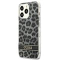 Miniatyrbillede 2 af 2: Guess Leopard Electro Stripe - iPhone 13 Pro cover (grå)