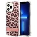 Miniatyrbillede 1 af 2: Guess Leopard Electro Stripe - iPhone 13 Pro cover (lyserød)