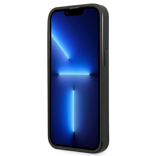 Karl Lagerfeld Rei'itetty Kokoverhoilu - iPhone 13 Pro -kotelo (Musta)