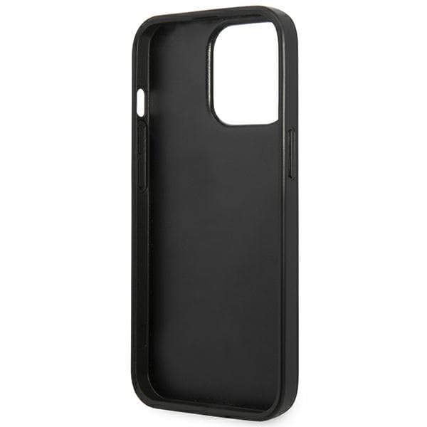 Karl Lagerfeld Rei'itetty Kokoverhoilu - iPhone 13 Pro -kotelo (Musta)
