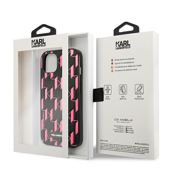 Karl Lagerfeld monogramplakett - iPhone 13-skal