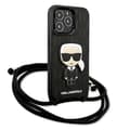 Pikkukuva 3 / 7: Karl Lagerfeld Monogrammi Nahkamerkki ja Nyöri Iconik - iPhone 13 Pro -kuori