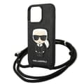 Pikkukuva 5 / 7: Karl Lagerfeld Monogrammi Nahkamerkki ja Nyöri Iconik - iPhone 13 Pro -kuori