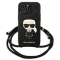 Pikkukuva 2 / 7: Karl Lagerfeld Monogrammi Nahkamerkki ja Nyöri Iconik - iPhone 13 Pro -kuori