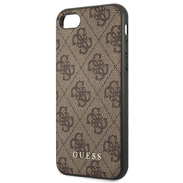 Guess 4G Metal Gold Logo - iPhone SE 2022 / SE 2020 / 8 / 7-skal (brunt)