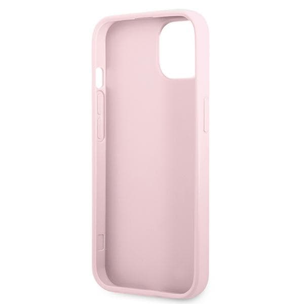 Guess Saffiano Hot Stamp & Metal Logo - iPhone 13 mini cover (lilla)