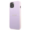 Miniatyrbillede 2 af 8: Guess Saffiano Hot Stamp & Metal Logo - iPhone 13 mini cover (lilla)