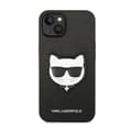 Miniatyrbillede 3 af 8: Karl Lagerfeld Saffiano Choupette Head Patch-etui - iPhone 14 Plus-etui (sort)