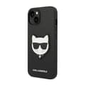 Miniatyrbillede 2 af 8: Karl Lagerfeld Saffiano Choupette Head Patch-etui - iPhone 14 Plus-etui (sort)