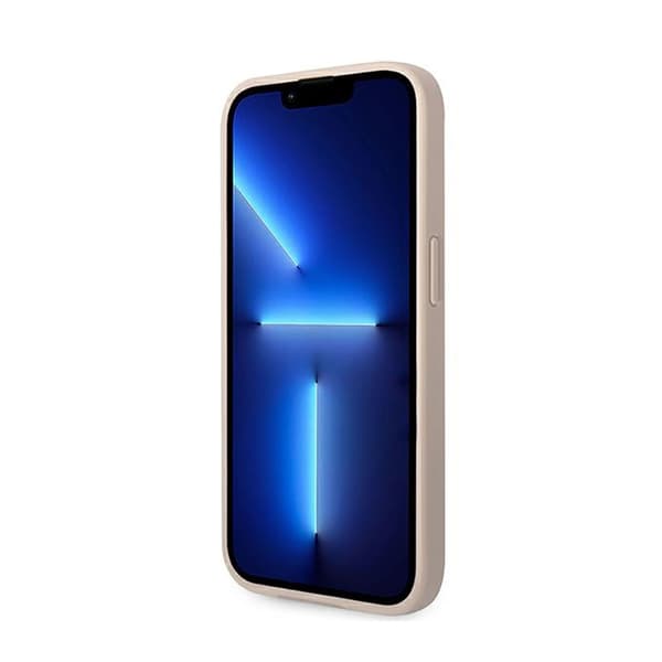 Guess 4G Metal Gold Logo - iPhone 14 Pro Max -suojakuori (Vaaleanpunainen)