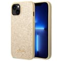 Miniatyrbillede 1 af 8: Guess Glitter Flakes Metal Logo Cover - iPhone 14 Plus Cover (Guld)