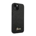 Miniatyrbillede 4 af 8: Guess Glitter Flakes Metal Logo Cover - iPhone 14 Plus Cover (Sort)