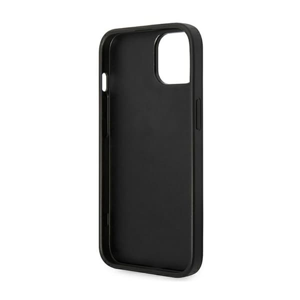 Guess Glitter Flakes Metal Logo Cover - iPhone 14 Plus Cover (Sort)