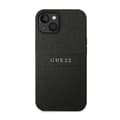Miniatyrbillede 3 af 8: Guess Saffiano Metal Logo Striber - iPhone 14 Plus cover (sort)