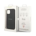 Miniatyrbillede 8 af 8: Guess Saffiano Metal Logo Striber - iPhone 14 Plus cover (sort)
