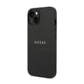 Miniatyrbillede 2 af 8: Guess Saffiano Metal Logo Striber - iPhone 14 Plus cover (sort)