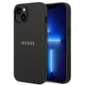 Miniatyrbillede 1 af 8: Guess Saffiano Metal Logo Striber - iPhone 14 Plus cover (sort)