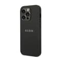 Miniatyrbillede 2 af 8: Guess Saffiano Metal Logo Striber - iPhone 14 Pro cover (sort)