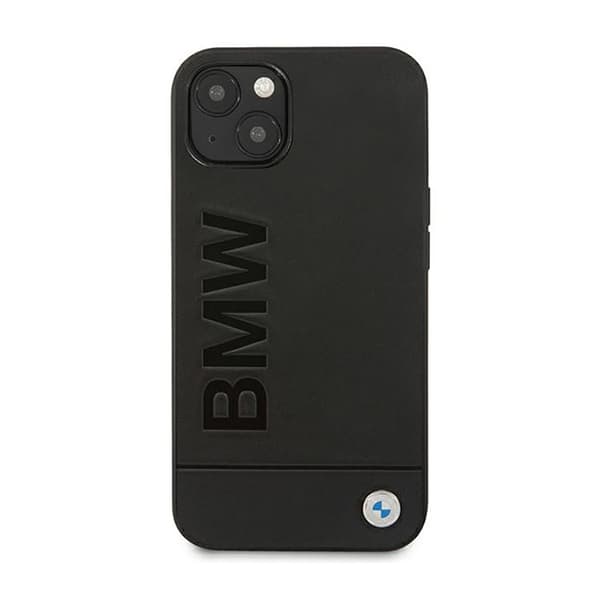 BMW Læder Hot Stamp - iPhone 14 Plus Etui (Sort)