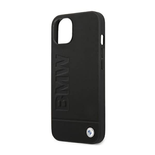 BMW Læder Hot Stamp - iPhone 14 Plus Etui (Sort)