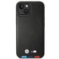 Pikkukuva 3 / 8: BMW nahkainen kuumaleimasin kolmivärinen - iPhone 14 Plus -kotelo (musta)