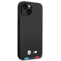 Pikkukuva 4 / 8: BMW nahkainen kuumaleimasin kolmivärinen - iPhone 14 Plus -kotelo (musta)