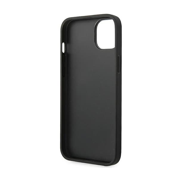 Ferrari Læderstempel Sider - iPhone 14 Plus Etui (Sort)