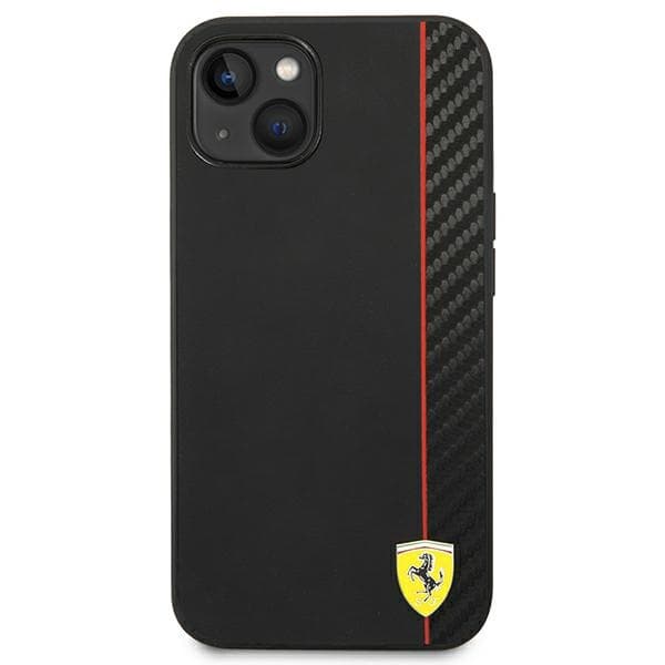 Ferrari Carbon - iPhone 14 Plus cover (sort)