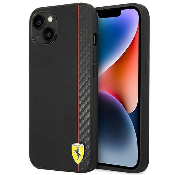 Ferrari Carbon - iPhone 14 Plus cover (sort)