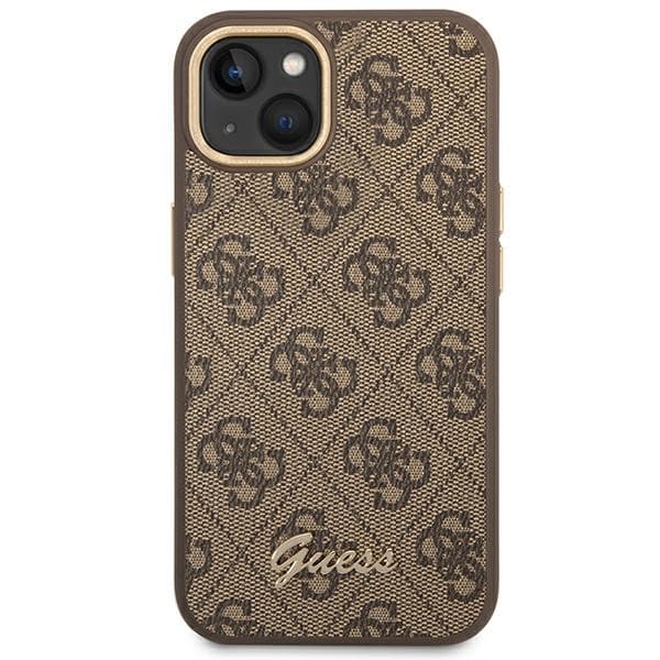 Guess 4G Metal Camera Outline Cover - iPhone 14 Plus Cover (Brun)