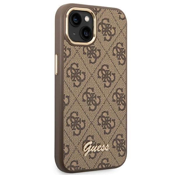 Guess 4G Metal Camera Outline Cover - iPhone 14 Plus Cover (Brun)
