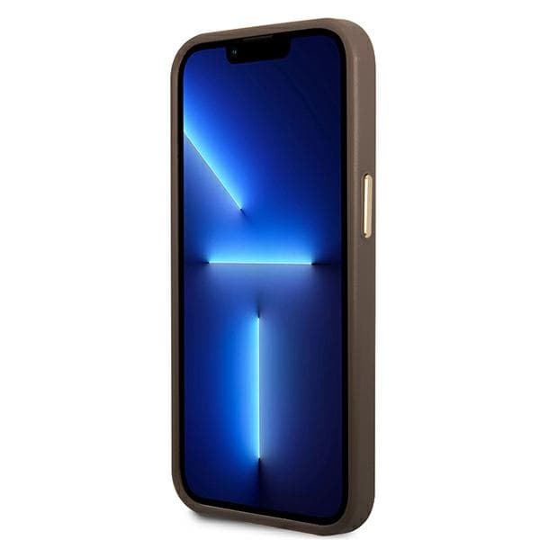 Guess 4G Metal Camera Outline Cover - iPhone 14 Plus Cover (Brun)
