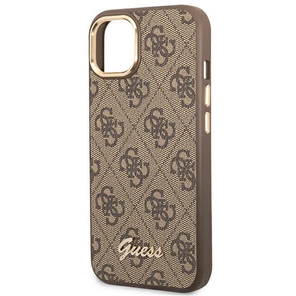 Guess 4G Metal Camera Outline Cover - iPhone 14 Plus Cover (Brun)