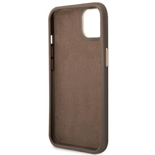 Guess 4G Metal Camera Outline Cover - iPhone 14 Plus Cover (Brun)
