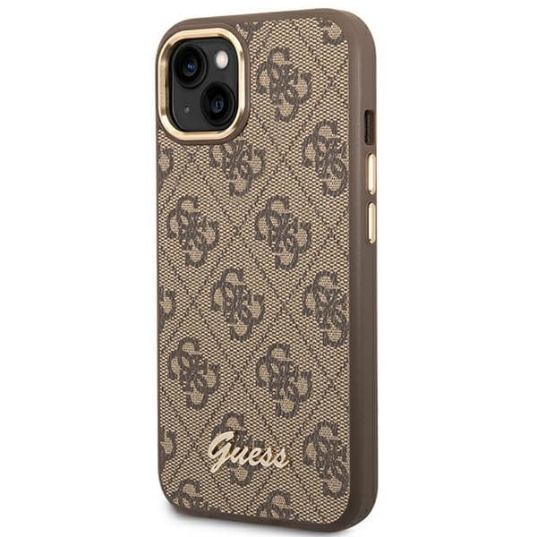 Guess 4G Metal Camera Outline Cover - iPhone 14 Plus Cover (Brun)