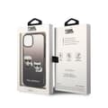 Miniatyrbild 8 av 8: Karl Lagerfeld Gradient Iconic Karl & Choupette - iPhone 14 Plus-skal (svart)