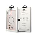 Miniatyrbillede 8 af 8: Karl Lagerfeld Karl & Choupette Aluminum MagSafe - iPhone 14 Plus cover (lyserød)