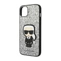 Pikkukuva 6 / 8: Karl Lagerfeld Glitter Flakes Ikonik - iPhone 14 Plus -suojakuori (hopea)