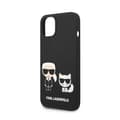 Miniatyrbillede 6 af 8: Karl Lagerfeld flydende silikone Karl & Choupette MagSafe - iPhone 14 Plus cover (sort)