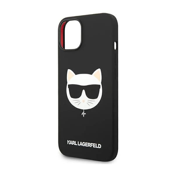 Karl Lagerfeld Choupette Head MagSafe Silikone - iPhone 14 Plus Etui (Sort)
