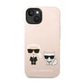 Miniatyrbillede 3 af 8: Karl Lagerfeld flydende silikone Karl & Choupette MagSafe - iPhone 14 Plus cover (lyserød)