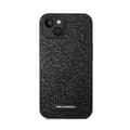 Miniatyrbillede 3 af 8: Karl Lagerfeld Glitter Plaque Logo - iPhone 14 Plus cover (sort)
