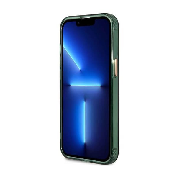 Guess Gold Outline Translucent MagSafe - iPhone 13 Pro cover (grøn)